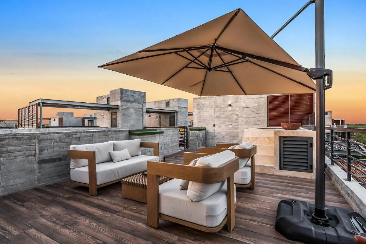 Gorgeous Luxury Penthouse At Xalet Tulum With Private Roof And Jacuzzi Appartement