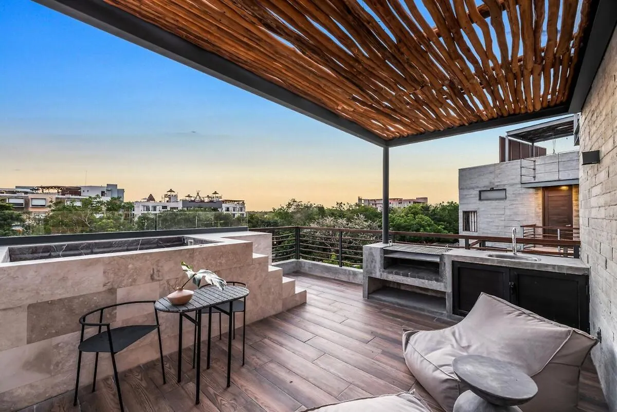 Gorgeous Luxury Penthouse At Xalet Tulum With Private Roof And Jacuzzi Appartement